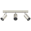 Vidaxl plafondspot met schijnwerpers nikkel 38 x 6 x 16 cm metaal