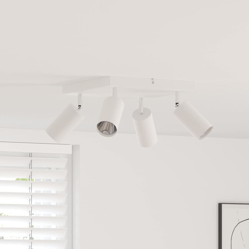Vidaxx foco de techo con focos blanco 26 x 26 x 16 cm metal