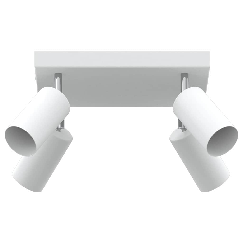 Vidaxl plafondspot met schijnwerpers wit 26 x 26 x 16 cm metaal