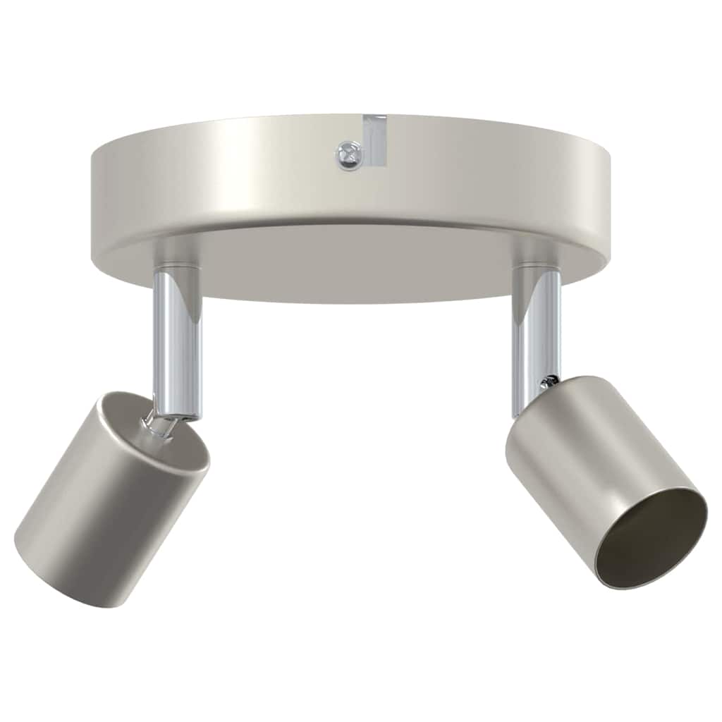 Vidaxxl foco de techo con focos níquel 12 x 8 cm acero