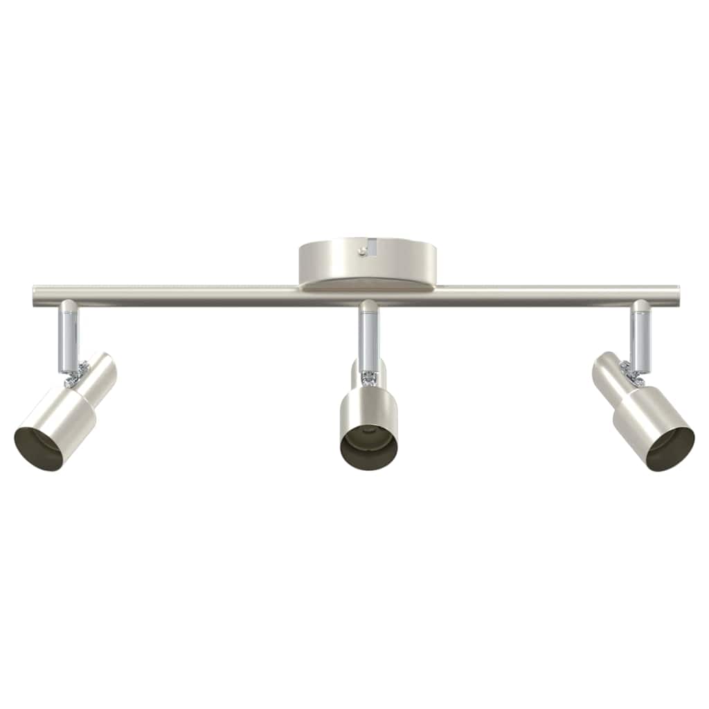 Vidaxxl foco de techo con focos níquel 39 x 10,5 x 10,5 cm acero