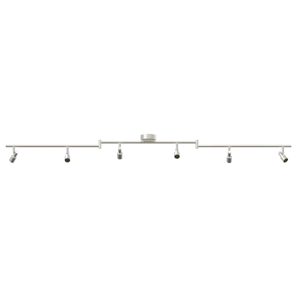 Faretto da soffitto Vidaxxl con faretti nichel 176,5 x 9,5 x 14 cm in acciaio