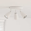 Vidaxl plafondspot met schijnwerpers wit 19 x 19 x 14,5 cm metaal