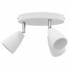 Vidaxl plafondspot met schijnwerpers wit 19 x 19 x 14,5 cm metaal