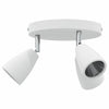 Vidaxl plafondspot met schijnwerpers wit 19 x 19 x 14,5 cm metaal