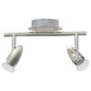 Vidaxl plafondspot met schijnwerpers nikkel 27 x 10 x 12 cm metaal
