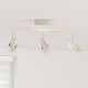 Faretto da soffitto Vidaxxl con faretti nichel 36,5 x 10 x 12,5 cm in metallo