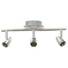Faretto da soffitto Vidaxxl con faretti nichel 36,5 x 10 x 12,5 cm in metallo
