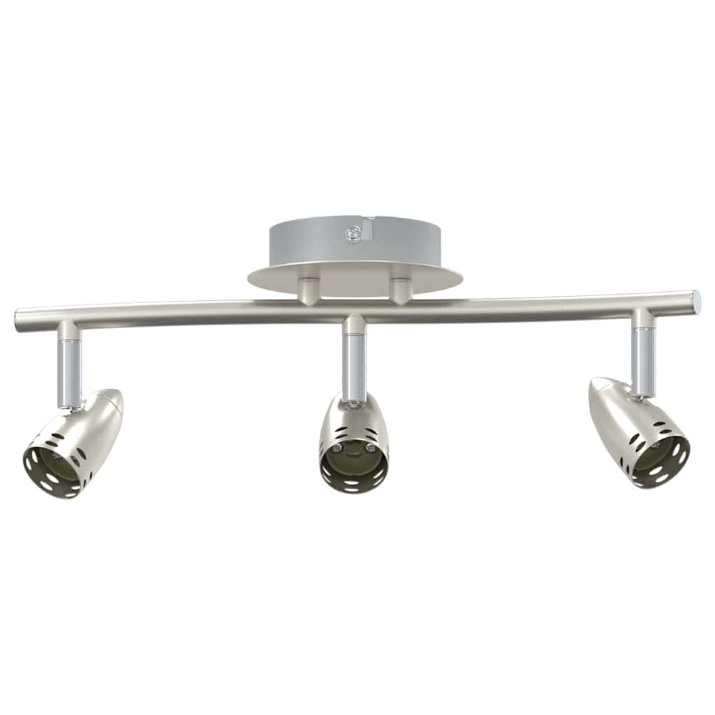 Faretto da soffitto Vidaxxl con faretti nichel 36,5 x 10 x 12,5 cm in metallo