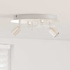 Vidaxl plafondspot nikkel 29 x 29 x 11 cm staal en glas