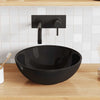 Lavabo vidaxx ø28x10 cm cerámica negro brillo