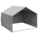 Caseta para perros de exterior vidaxxl con cubierta 2x2x1,5 m acero galvanizado