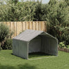 Caseta para perros de exterior vidaxxl con cubierta 2x2x1,5 m acero galvanizado