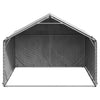 Caseta para perros de exterior vidaxxl con cubierta 2x2x1,5 m acero galvanizado