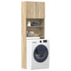 Vidaxl wasmachinekast 64x24x190 cm bewerkt hout en sonoma eikenkleurig