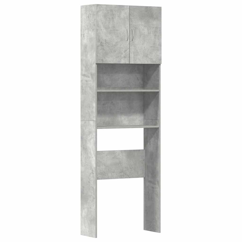 Vidaxx mueble para lavadora 64x24x190 cm madera contrachapada hormigón gris