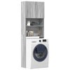 Vidaxx mueble lavadora 64x24x190 cm acabado madera gris color roble sonoma