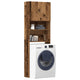Vidaxl wasmachinekast 64x24x190 cm bewerkt hout oud houtkleurig