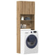 Mueble para lavadora Vidaxx 64x24x190 cm de madera artesanal, color roble artesanal