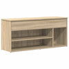 VidaXL banco zapatero 102x30,5x45 cm madera contrachapada color roble sonoma