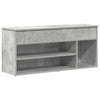 Panca per scarpe Vidaxx 102x30,5x45 cm legno composito cemento grigio