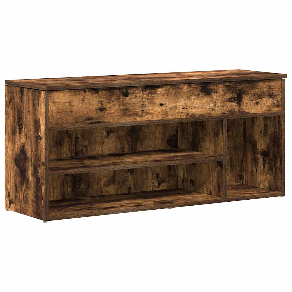 Banco de zapatos Vidaxx 102x30,5x45 cm madera procesada, roble ahumado