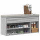 Vidaxx banco zapatero 102x30,5x45cm madera contrachapada color roble sonoma gris