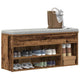 Vidaxx banco zapatero 102x30,5x45 cm acabado madera color madera vieja