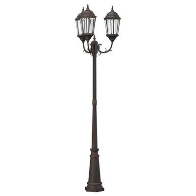 Vidaxl tuinverlichting brons 61 x 53 x 235 cm aluminium en glas