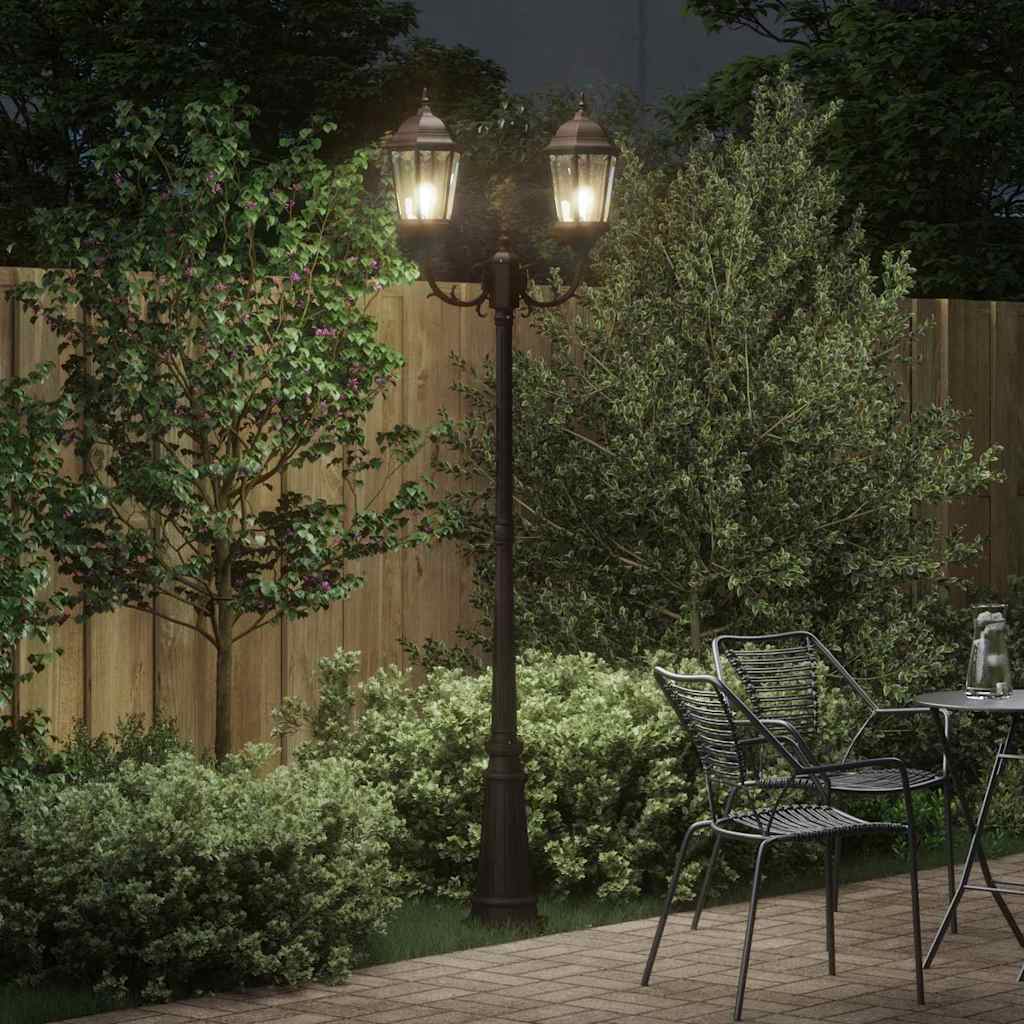 Illuminazione da giardino VidaXL bronzo 68 x 20 x 235 cm alluminio e vetro