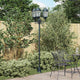 VidaXL illuminazione da giardino vintage verde spazzolato 57 x 49 x 241 cm