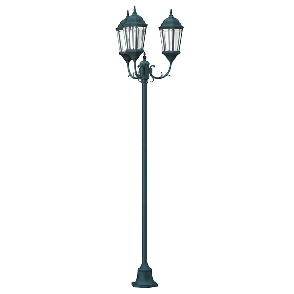 VidaXL illuminazione da giardino vintage verde spazzolato 57 x 49 x 241 cm