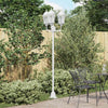 Illuminazione da giardino Vidaxx bianca 57 x 49 x 241 cm in alluminio e vetro
