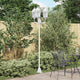 Vidaxl tuinverlichting wit 57 x 49 x 241 cm aluminium en glas