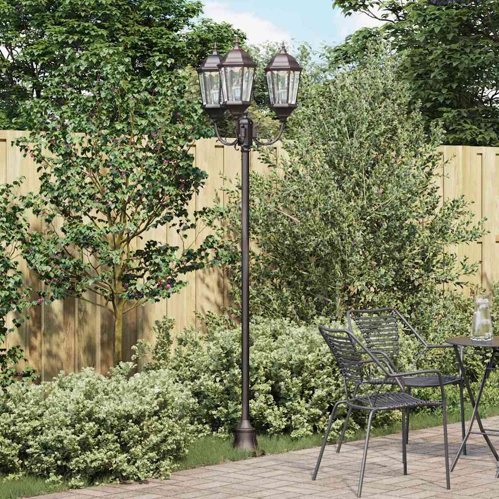 Illuminazione da giardino Vidaxx bronzo 57 x 49 x 241 cm alluminio e vetro