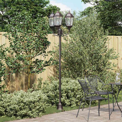 Illuminazione da giardino Vidaxx bronzo 57 x 49 x 241 cm alluminio e vetro