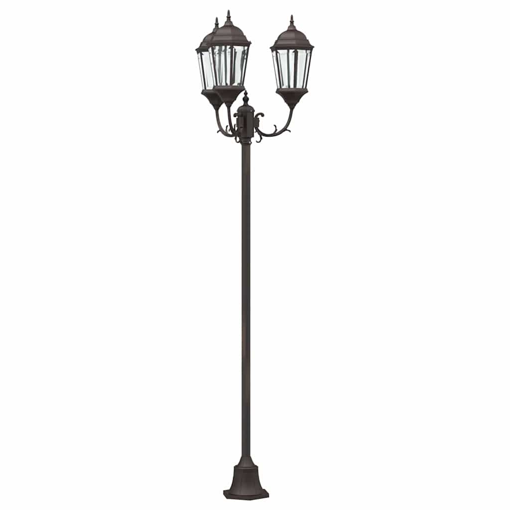 Illuminazione da giardino Vidaxx bronzo 57 x 49 x 241 cm alluminio e vetro