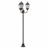 Vidaxl tuinverlichting brons 57 x 49 x 241 cm aluminium en glas