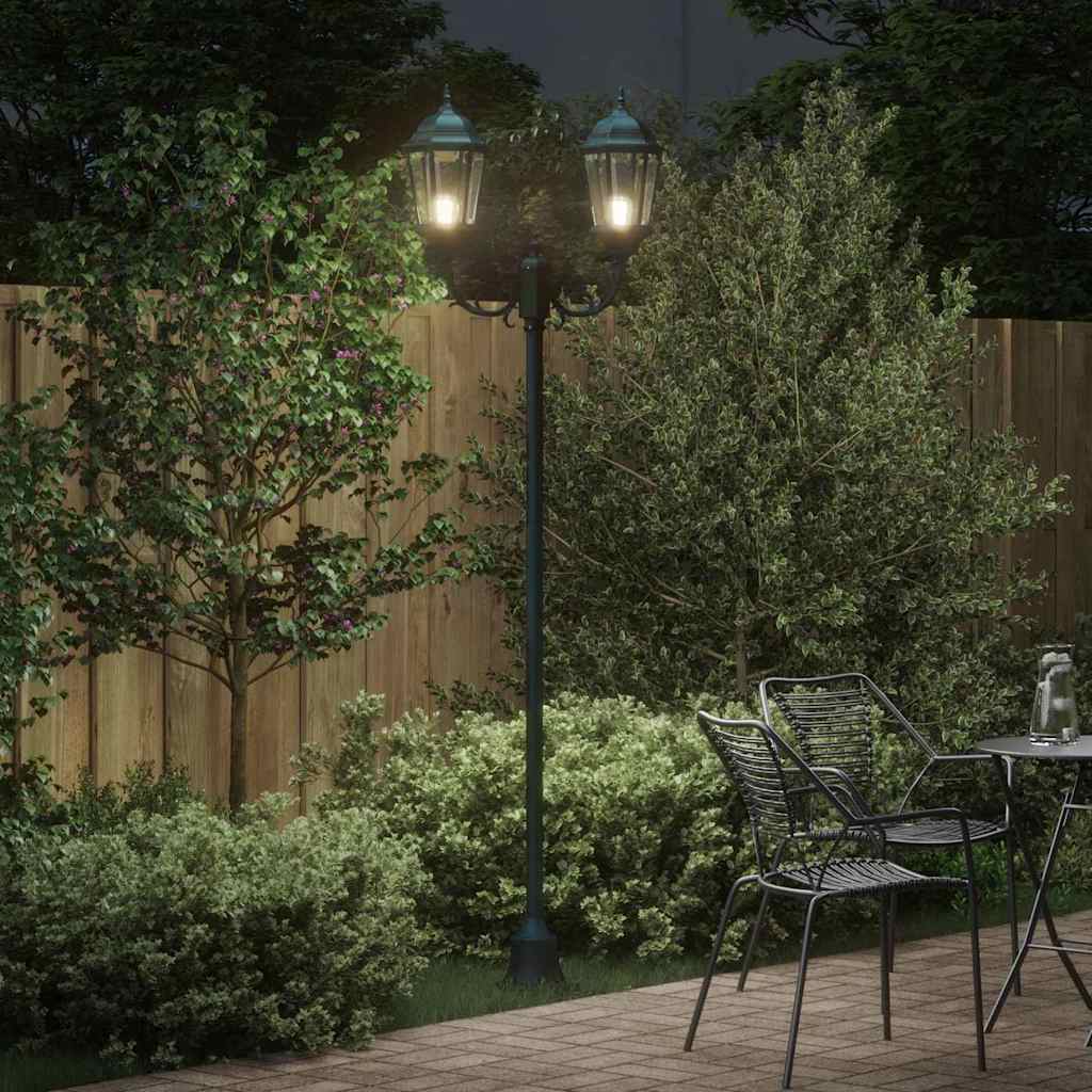 Vidaxx iluminación de jardín vintage verde cepillado 68 x 20 x 235 cm