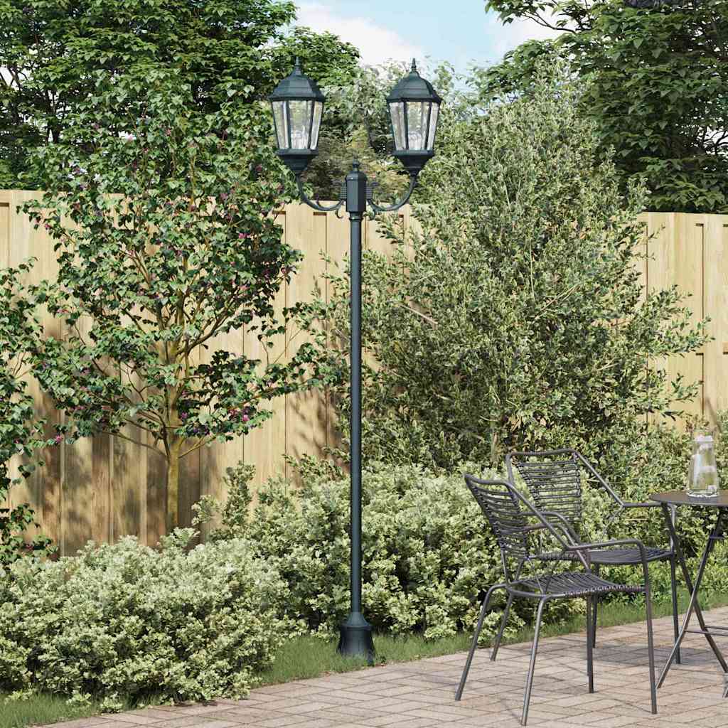 Vidaxx iluminación de jardín vintage verde cepillado 68 x 20 x 235 cm