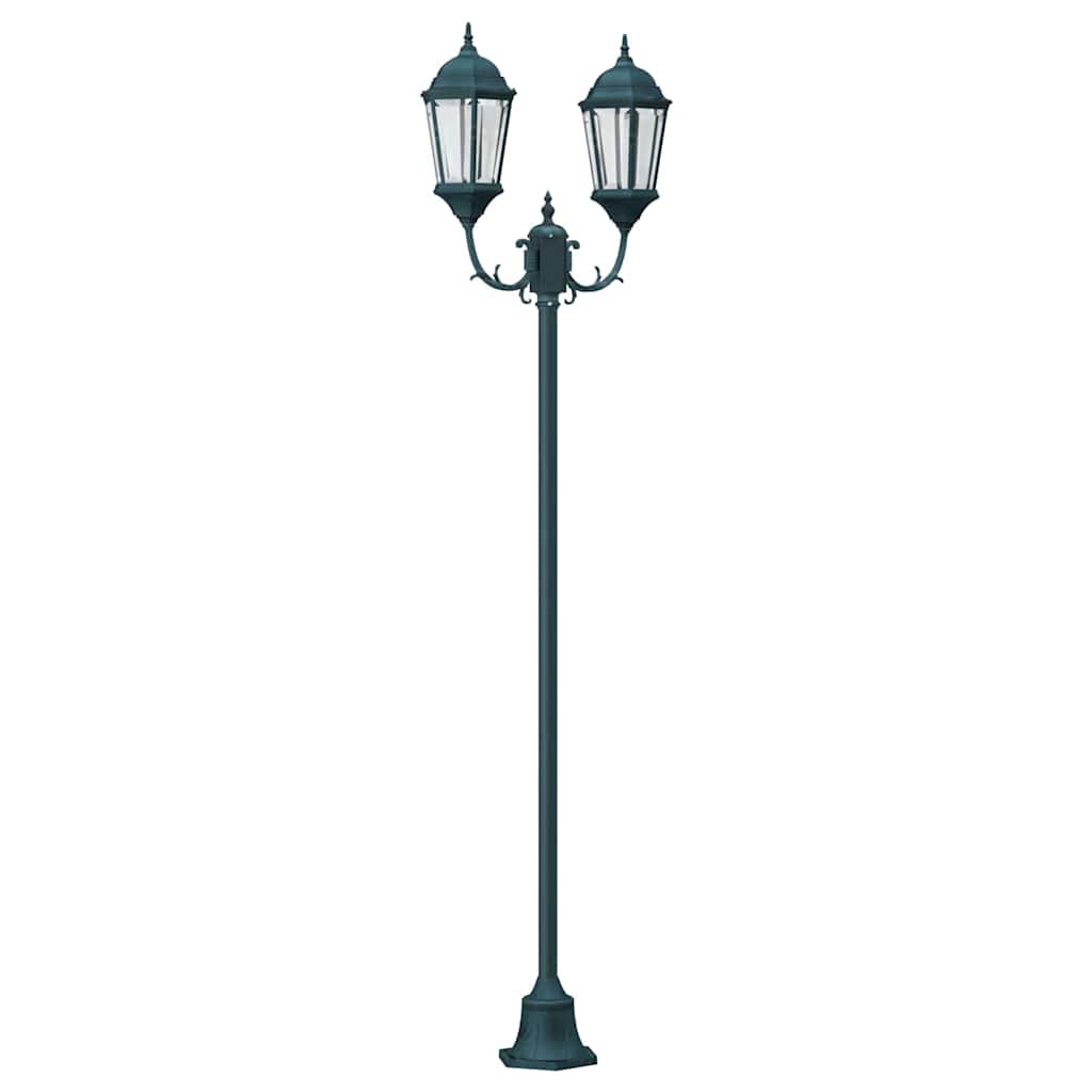 Vidaxx iluminación de jardín vintage verde cepillado 68 x 20 x 235 cm