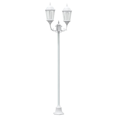 Vidaxl tuinverlichting wit 68 x 20 x 235 cm aluminium en glas