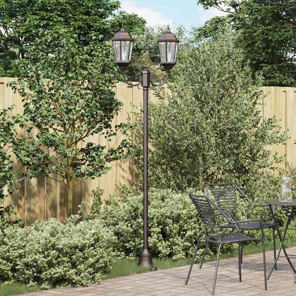 Illuminazione da giardino VidaXL bronzo 68 x 20 x 235 cm alluminio e vetro