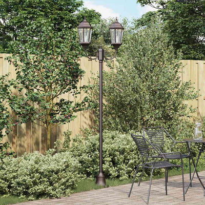 Vidaxl tuinverlichting brons 68 x 20 x 235 cm aluminium en glas