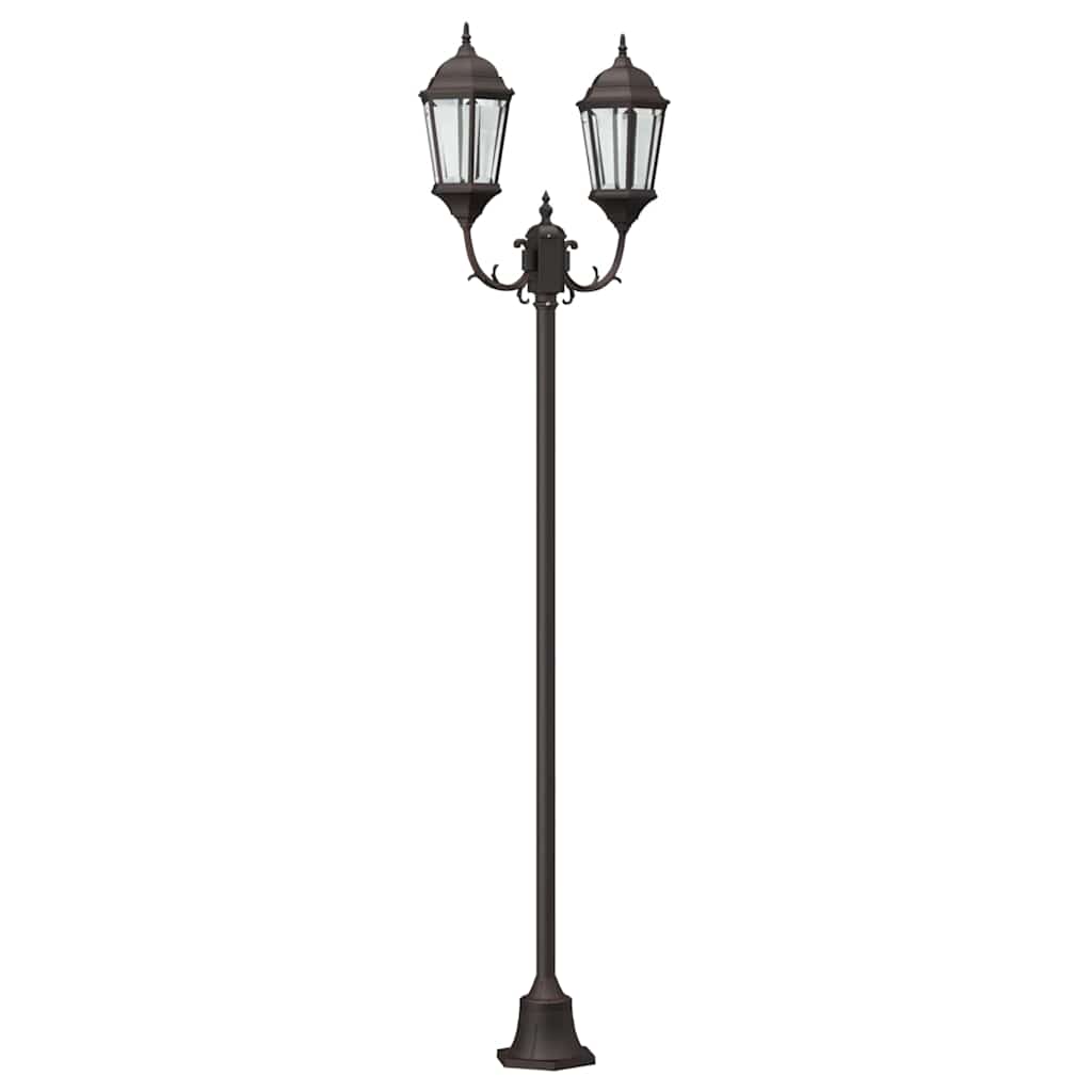 Illuminazione da giardino VidaXL bronzo 68 x 20 x 235 cm alluminio e vetro