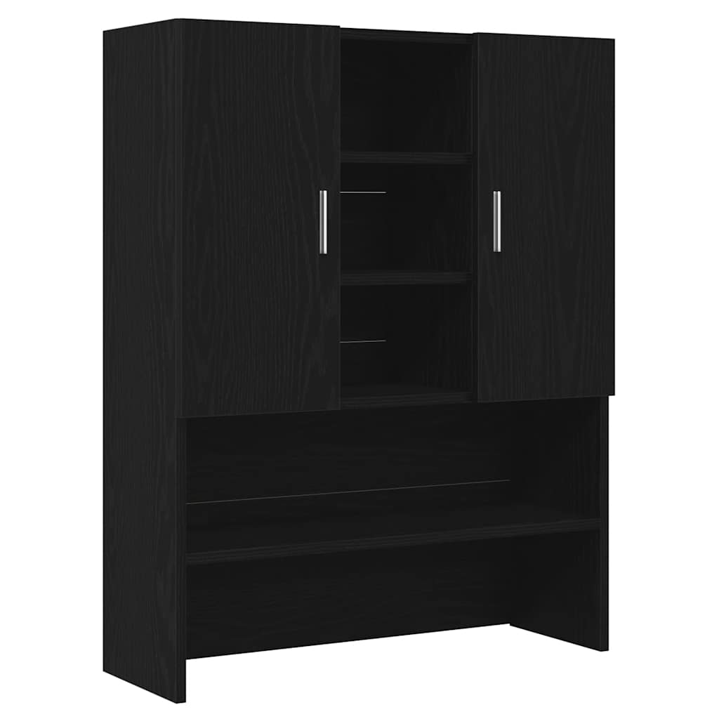 Mobile per lavatrice Vidaxx 70,5x25,5x90 cm rovere nero
