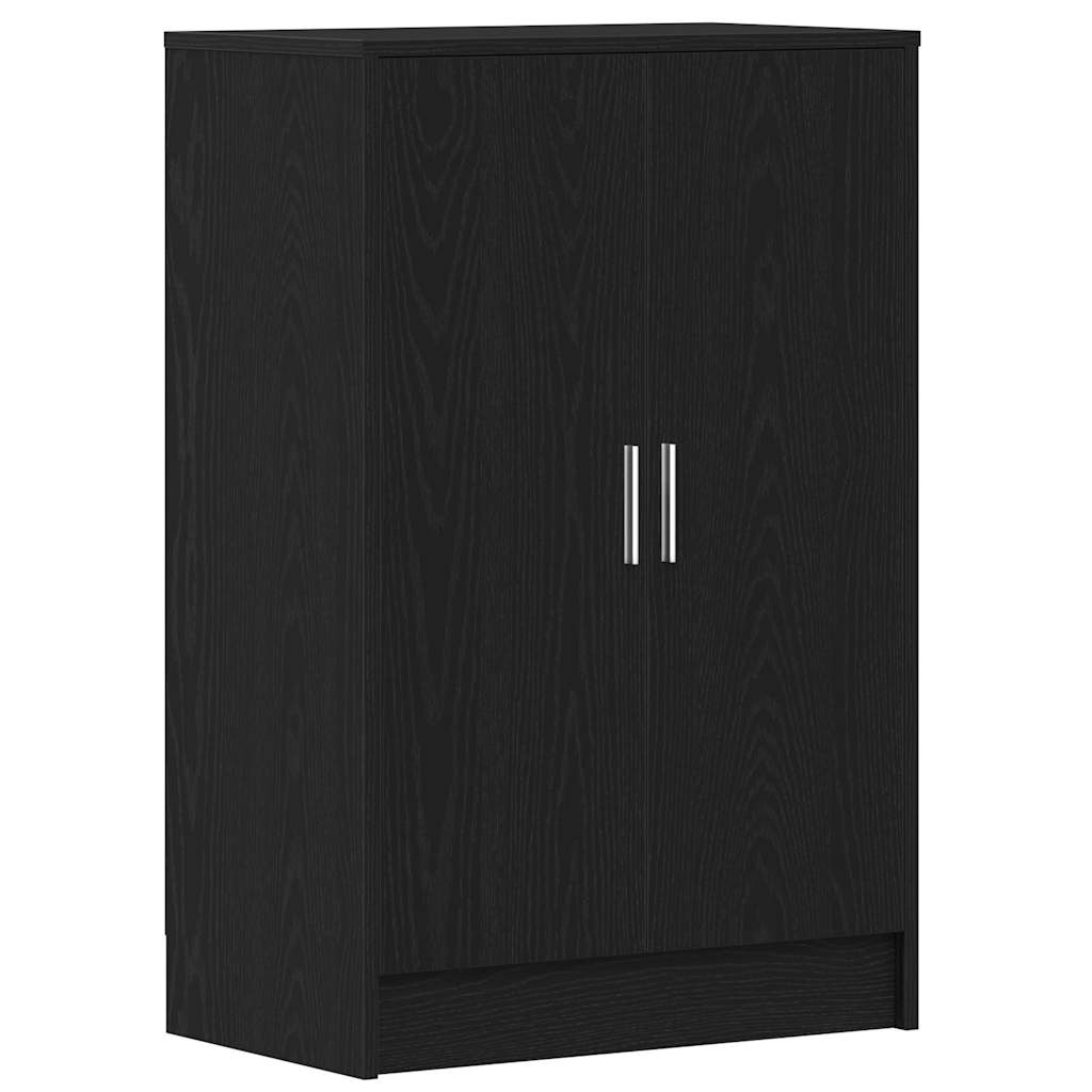Vidaxx zapatero 60x35x92 cm aglomerado roble negro