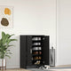 Vidaxx zapatero 60x35x92 cm aglomerado roble negro