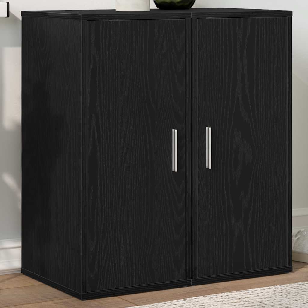 Scarpiere Vidaxx 32x35x70 cm in truciolare 2 pezzi rovere nero