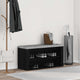 Vidaxx banco zapatero 100x35x45 cm acabado madera roble negro